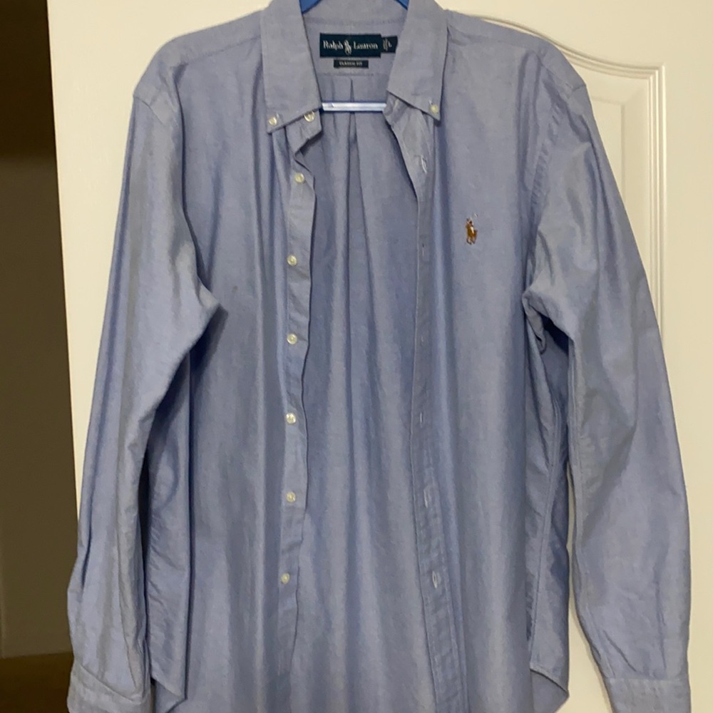 Blue Ralph Lauren Oxford Button Down | Large